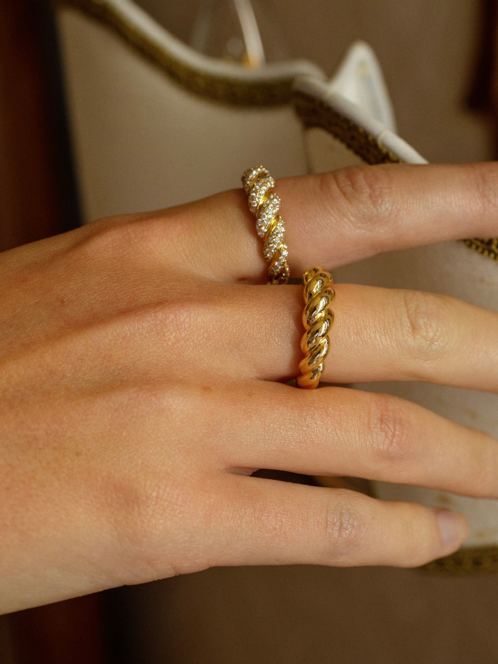 Diamond Pave Rope ring – Sophie Keegan Jewellery