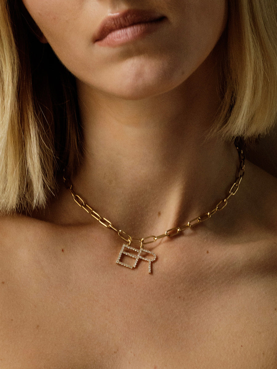 Monogram necklace