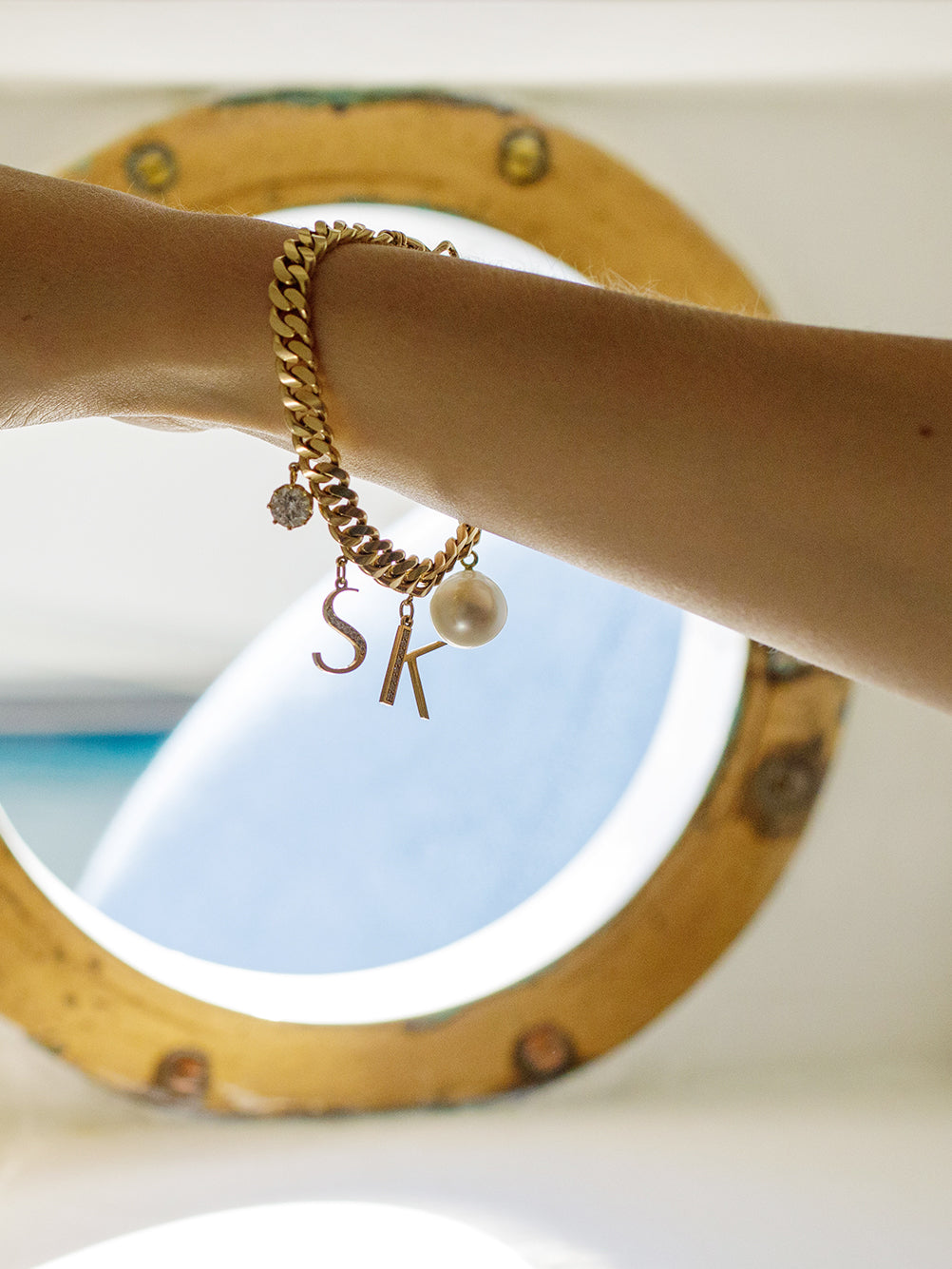 Deco Monogram bracelet – Sophie Keegan Jewellery