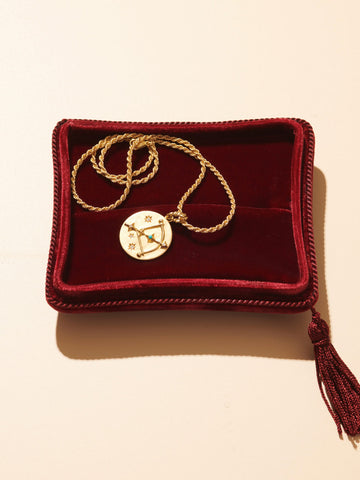 Zodiac rope necklace