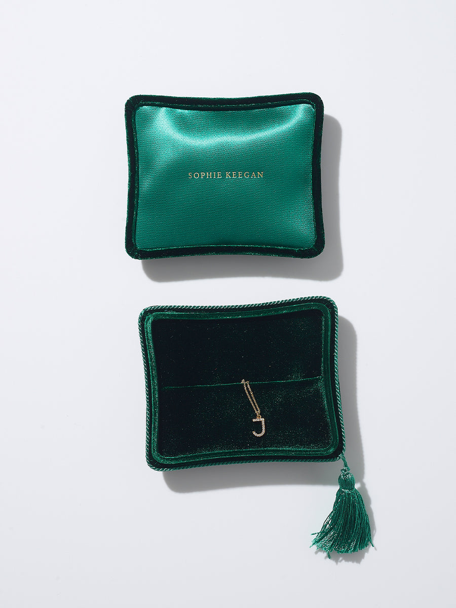 Emerald Velvet Jewellery box