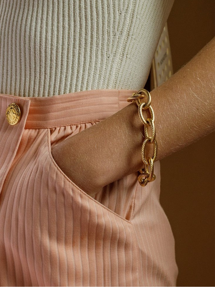 Rope link bracelet